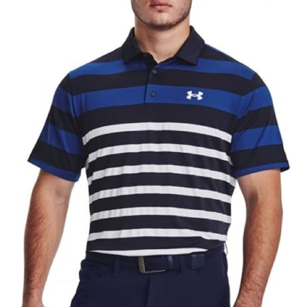 Under Armour Performance Polo Purple and Black